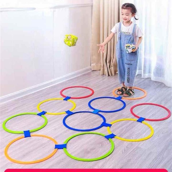 Children's fun games circle educational toys sense system training jumping circle outdoor sports games home physical training