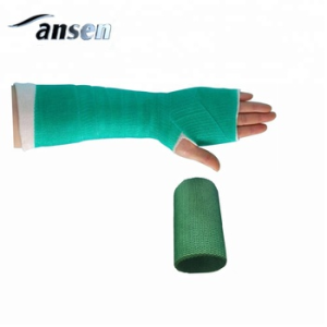Different Colors Elastic Fiberglass Orthopedic Casting Tape for Hand Wound