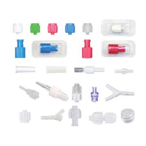 Factory Wholesale ABS Transparent Male Luer Lock Connector For infused giving iv set Accessories