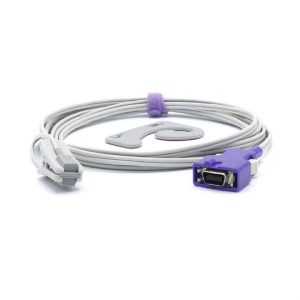 Nellcorr Reusable Ear Clip Spo2 Sensor with 14 Pins SpO2 Probe