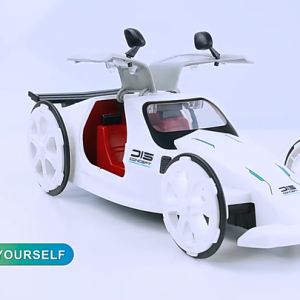 Solar Powered Car Toy DIY Science Electric Cars Assembly Vehicle Toy with Openable Doors Educational Experiment Building Car