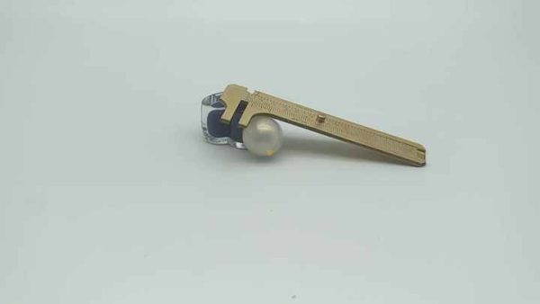 80mm Mini Solid Brass Sliding Gauge Double Scale Vernier Caliper Portable Tool