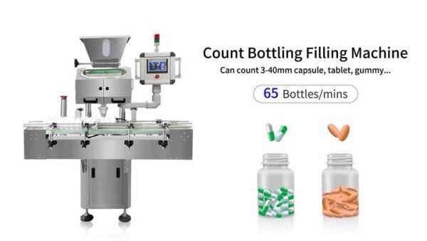 Max. Output 65 Bottels/min Pharmaceutical Automatic Pill Tablet Counter Capsule Counting Machine