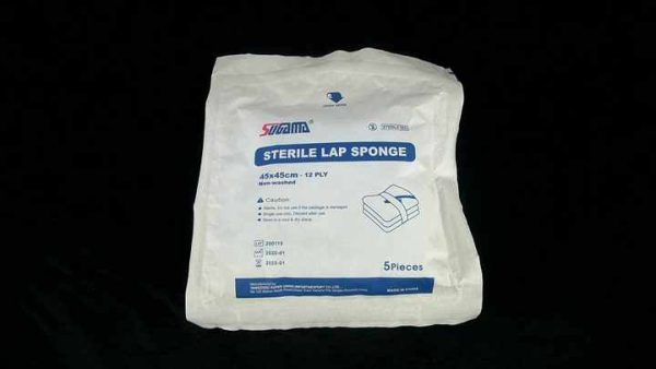 medical consumables 100% cotton non sterile lap sponge