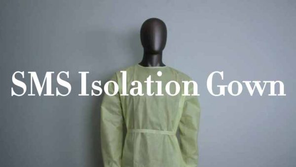 Medical consumables disposable hospital surgical sms isolation gown