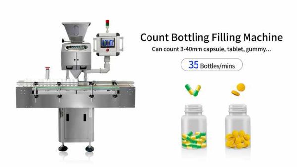8 Channel Dg Automatic Medicine Capsule Counter Pill Counting And Filling Bottle Machine