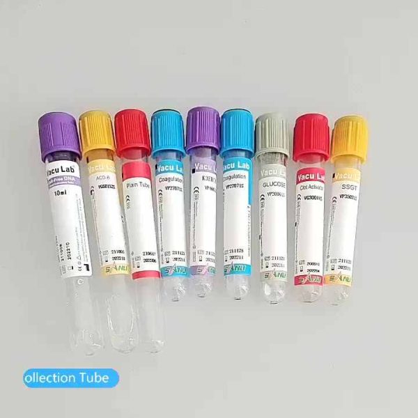 2-10ml Vacuum vacutainer Blood collection tube plain EDTA Heparin blood test Tube
