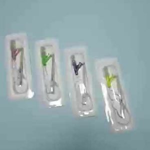 Tianck medical disposable straight butterfly type with wings with injection port IV cannula
