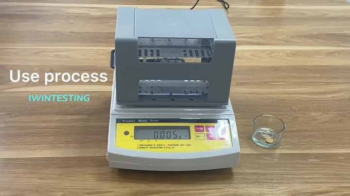 AU-300K Digital Electronic Precious Metal Gold Purity Analyser Meter  Density Tester Karat Detector with 300g Maximum Weight 0.001g/cm3 Density