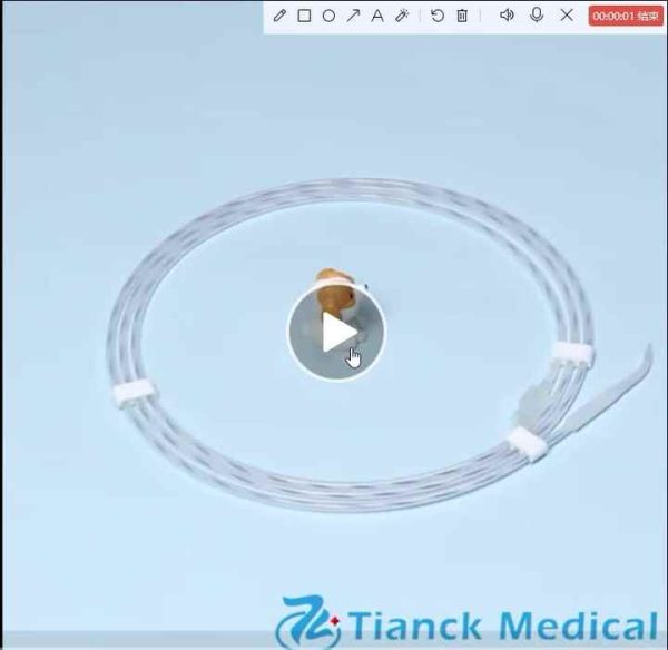 Tianck Medical single use sterile clinical medical 180cm Zebra guidewire