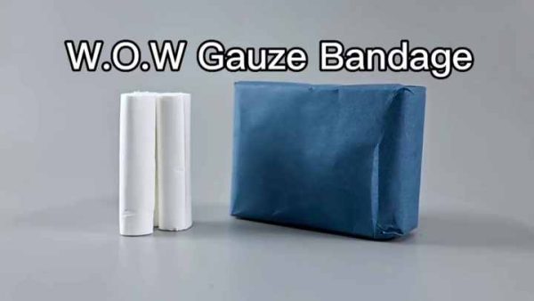 Medical Consumable Cost-effective Non-sterile 100% Cotton Wow Gauze Bandage with dozen pack