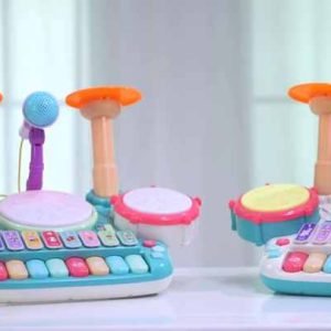 Children's drum set music equipment suit  Maternal and infant toys Jazz drum toy for Montessori educational toys