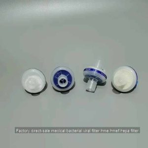 Respiratory Consumable Pleated Hydrophobic HMEF Viral Filter Medical HME Filter
