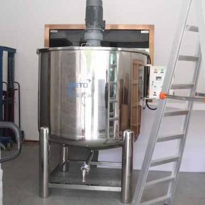 YETO 1000 2000L Stainless Steel Sanitary Liquid Mixing Tank With Agitator juice Oils Dairy Industrial Blender mix tank food