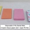 Medical Consumables Pink white blue purple Dental Bibs Disposable Patient Dental Bib