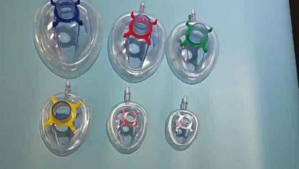 Medical consumables disposable PVC anesthesia mask face mask