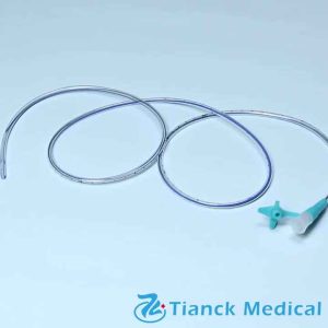 Tianck medical PU hospital critical care with guidewire nasogastric feeding tube
