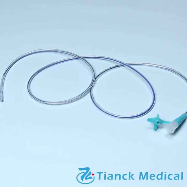 Tianck medical PU hospital critical care with guidewire nasogastric feeding tube