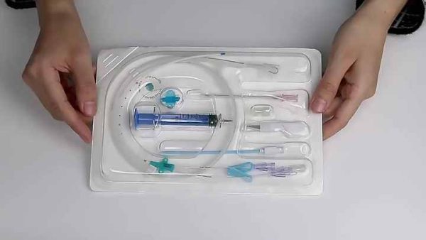 Tianck medical disposable health care anesthesia double lumen Central venous catheter