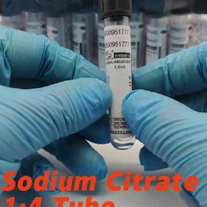 Professional medical PET/glass ESR  sodium citrate 1:4  tube vaccum blood collection tube for hospital black top vacutainer tube