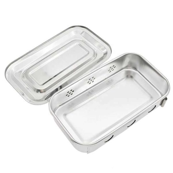 Stainless Steel Medical Use Hollowware Surgical Instruments Box / High Quality Stainless Steel Instruments Box