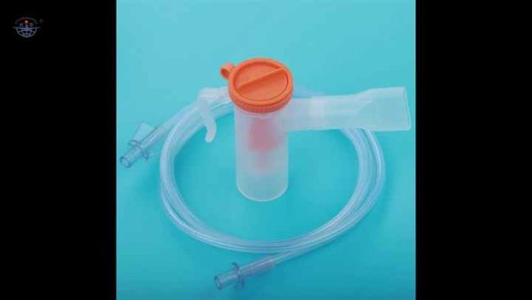 Medical consumables green disposable PVC aerosol mask nebulizer kit