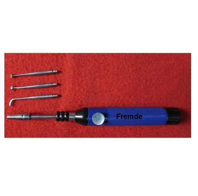 Dental Crown Remover set with 3 points Fibber Handle Material CE Certified