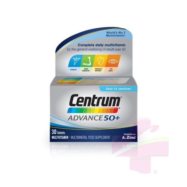 CENTRUM ADVANCE 50+ * 30 TABS