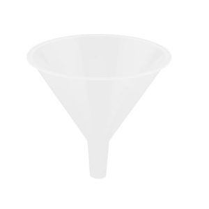 150ml 5 31/32" Mouth Dia Laboratory Clear White Plastic Filter Funnel