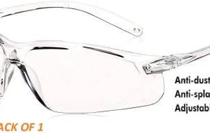 Quantum Retail Eye Protection Safety Goggles Glasses Anti-Droplets Protective Eyeglass with Clear Polycarbonate Lens (SG-QR4-Pack1) Power Tool, Welding, Laboratory, Blowtorch, Wood-working  Safety Goggle  (Free-size)