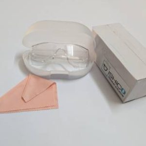 ISHICO IGuard Premium Quality Eye Protection White Goggle with White Hard Case Dust and Wind Proof Clear Goggles Wood-working, Laboratory, Power Tool, Blowtorch, Welding  Safety Goggle  (Free-size)