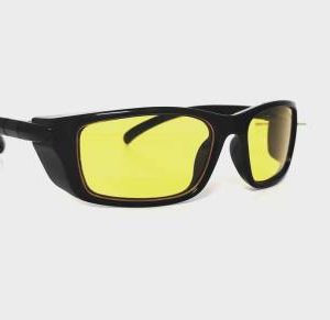 ISHICO Night Vision/Night Drive Safety Sunglasses (Yellow) Blowtorch, Laboratory, Power Tool, Wood-working  Safety Goggle  (Free-size)