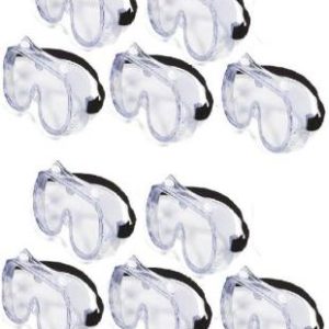 SHIVMEDICOS 1621 IN Pack of 10 Pack of 10 1621 Goggles Power Tool, Laboratory, Wood-working, Welding Safety Goggle (Free-size) Power Tool, Wood-working, Laboratory  Safety Goggle  (Free-size)