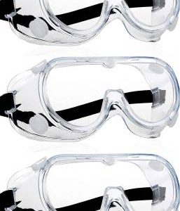 WeighTAJ Anti-Fog Protective Safety Goggles with Vent -Polycarbonate Laboratory, Power Tool, Wood-working  Safety Goggle  (Free-size)