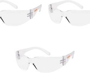 Frontier Hardy Clear/Transparent Eye Protection Safety Glasses Pack of 3 Goggles S Laboratory, Blowtorch, Wood-working, Welding  Safety Goggle  (S)