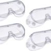 HM EVOTEK Protective Safety Goggles Clear Lens Anti Splash Eye Protection 4Pcs -E0211 Wood-working, Power Tool, Laboratory Safety Goggle (Free-size) Laboratory, Wood-working, Power Tool  Safety Goggle  (Free-size)