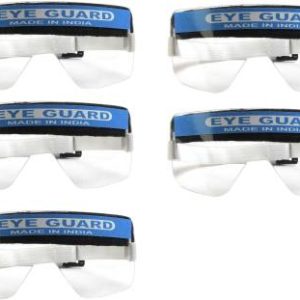 LOF BlueEyeprotector_5.. Transparent Safety goggles for Eye ( Pack of 5 ) Laboratory  Safety Goggle  (Free-size)