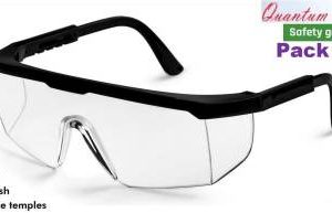 Quantum Retail - Eye Protection Safety Goggle / Anti-Droplets Disposable Protective Goggle With Clear Lens for Power Tool, Welding, Wood-working, Medical Lab, Driving - (Pack of 7) - (QR2SGPACK7) Laboratory  Safety Goggle  (Free-size)