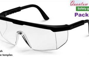 Quantum Retail Eye Protection Safety Goggle / Anti-Droplets Protective Goggle With Clear Lens for Power Tool, Welding, Wood-working, Medical Lab, Driving - (Pack of 1) Laboratory  Safety Goggle  (Free-size)