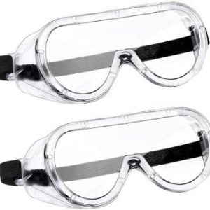 Oriley ORSGR7 Eye Protection Glasses Anti-Droplets Disposable Protective Eyeglass with Clear Polycarbonate Lens for Medical & Lab Laboratory  Safety Goggle  (Free-size)