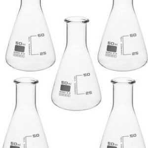 Z GLASS Erlenmeyer Flask  (50 ml, Pack of 5)