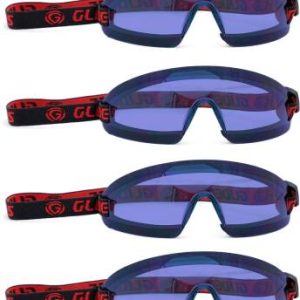 GLIDERS Blue Protective Poly Carbonate Driving & Safety Goggles (Pack Of 4) Driving & Safety Goggles Power Tool, Laboratory, Blowtorch, Wood-working  Safety Goggle  (M)