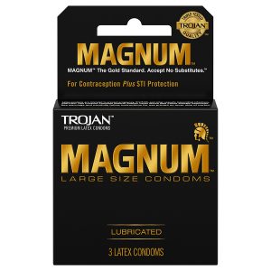 Trojan Magnum Lubricated Condom (3 count)