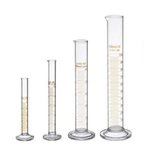 Glass Graduated Measuring Cylinder Set 5ml 10ml 50ml 100ml Glass