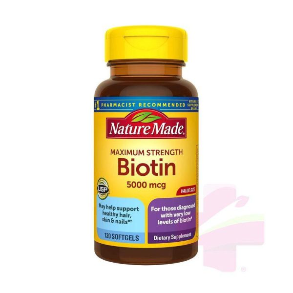 N/M BIOTIN MAX STRGH. 5000MCG * 120S/G