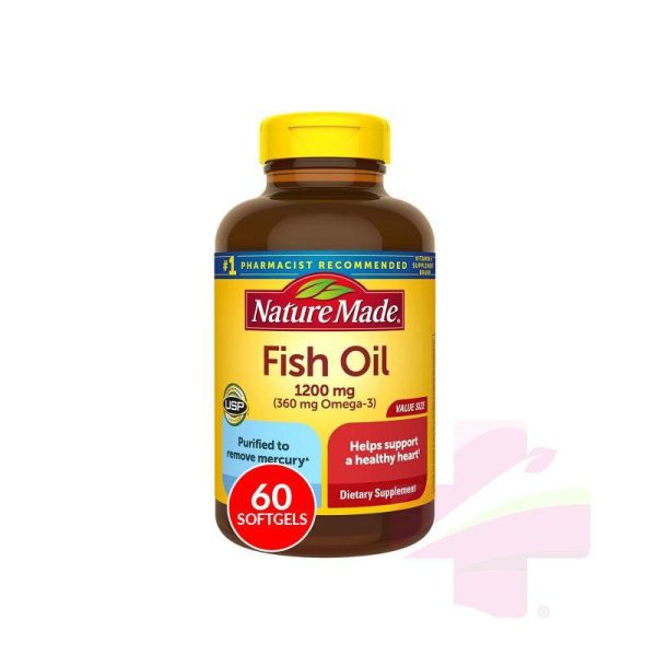 N/M FISH OIL 1200MG OMEGA-3 *60 SOFTGEL
