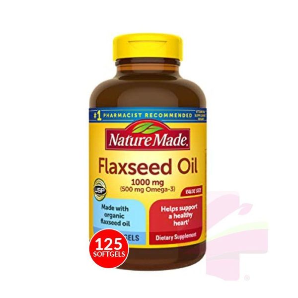 N/M FLAXSEED OIL 1000MG * 125 LIQ SOFTGE