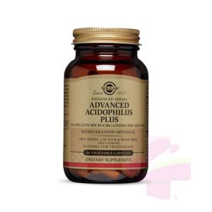 SOLGAR ADVANCED ACIDOPHILUS PLUS *60 CAP