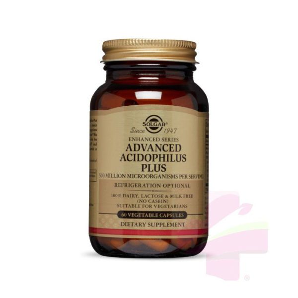 SOLGAR ADVANCED ACIDOPHILUS PLUS *60 CAP