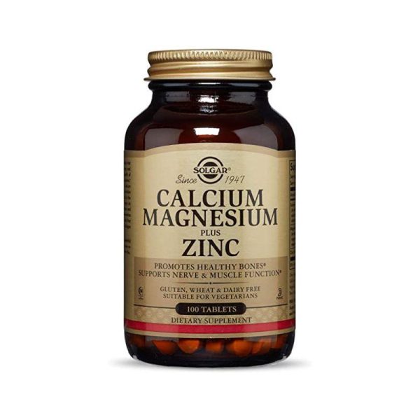 SOLGAR CAL. MAG. + ZINC * 100 TABS